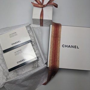 NEW IN BOX CHANEL LE COTON EXTRA SOFT COTTON PADS LOT OF 3 (100 COUNTS PER BOX)